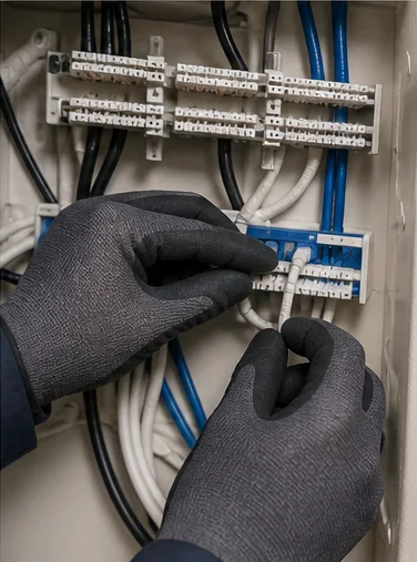 Low-voltage wiring and terminations